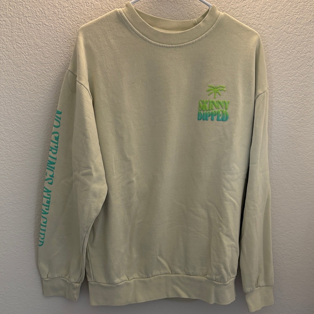 Sunny Dipped Men's Light Green Crewneck Sweater
